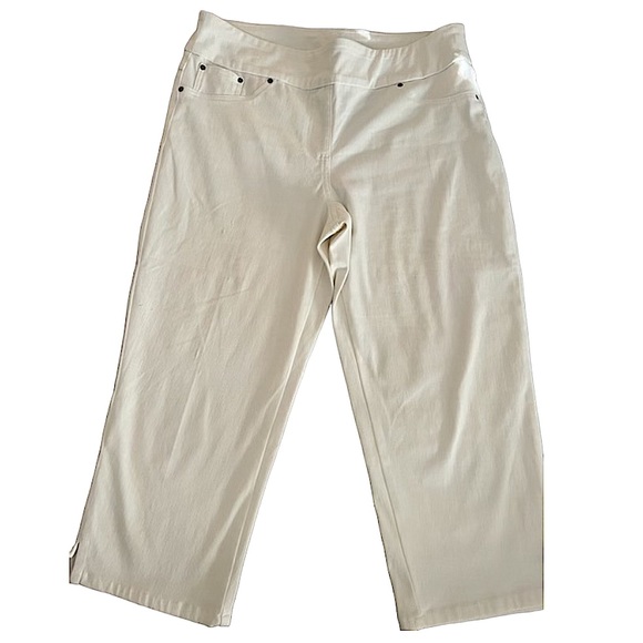 Ruby Rd. Women’s White Straight Leg Trousers - Picture 1 of 4